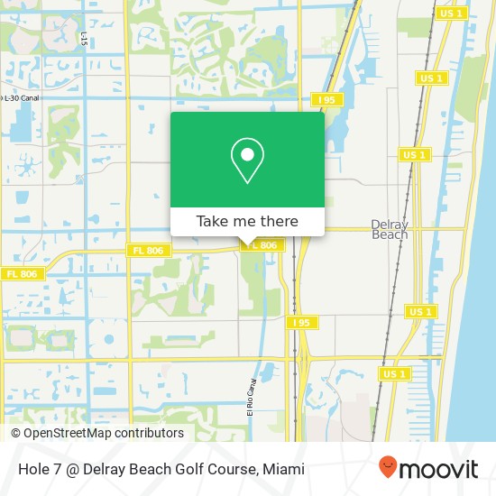 Hole 7 @ Delray Beach Golf Course map