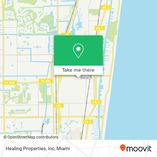 Healing Properties, Inc map