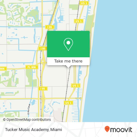 Mapa de Tucker Music Academy