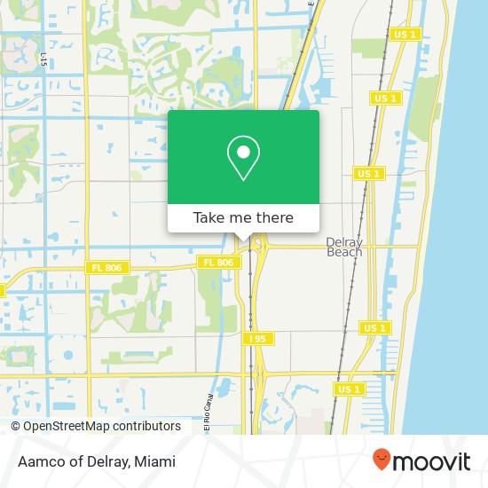 Aamco of Delray map