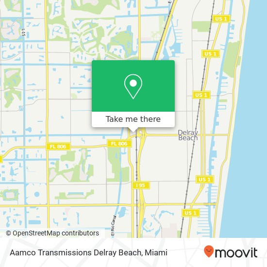 Mapa de Aamco Transmissions Delray Beach