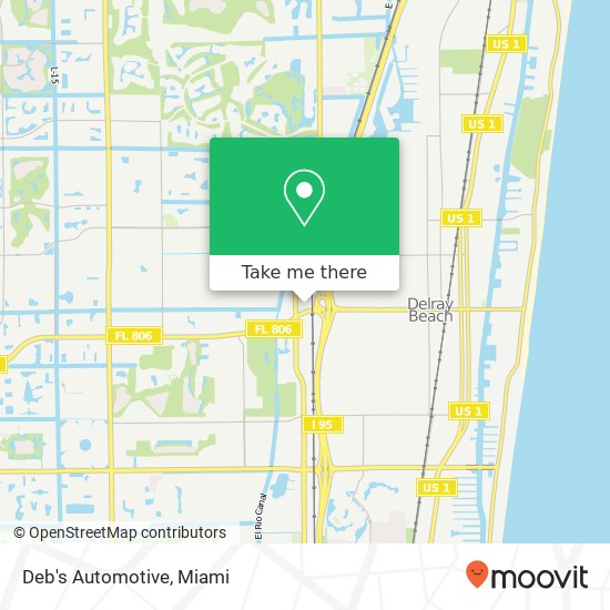 Deb's Automotive map