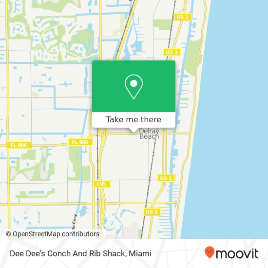 Dee Dee's Conch And Rib Shack map