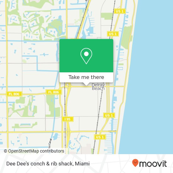 Dee Dee's conch & rib shack map