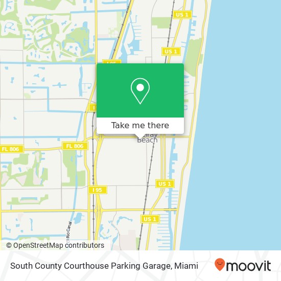 South County Courthouse Parking Garage map