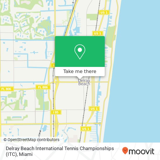 Mapa de Delray Beach International Tennis Championships (ITC)