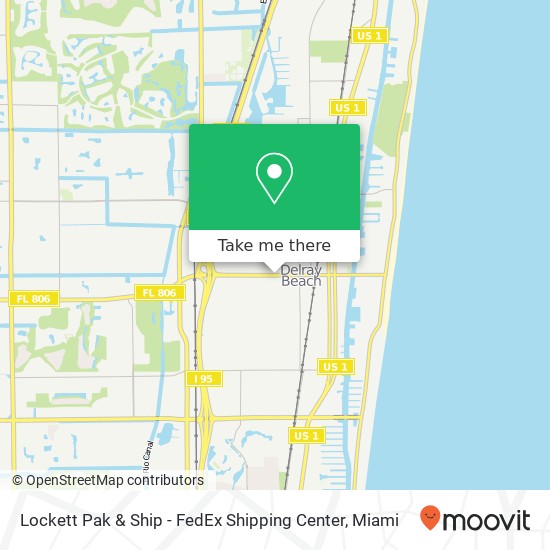 Mapa de Lockett Pak & Ship - FedEx Shipping Center