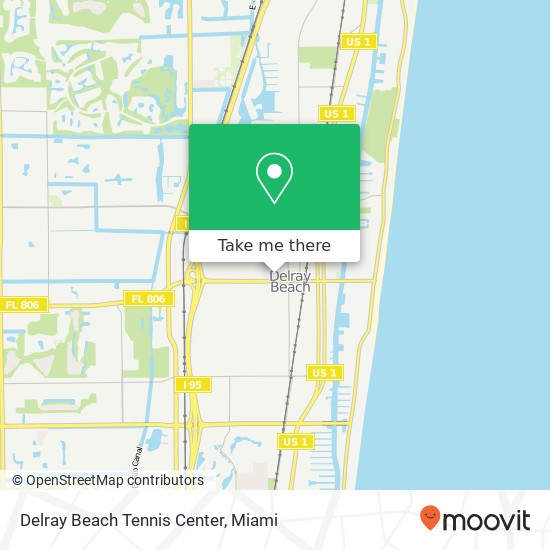 Delray Beach Tennis Center map