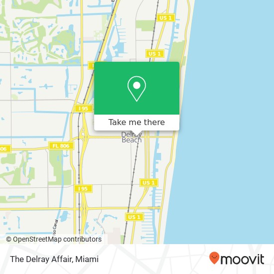 The Delray Affair map