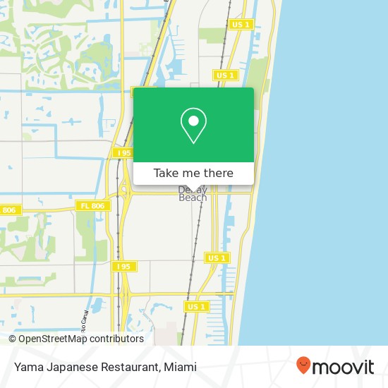 Mapa de Yama Japanese Restaurant