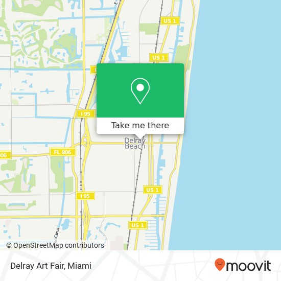 Delray Art Fair map