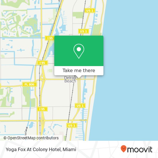 Mapa de Yoga Fox At Colony Hotel