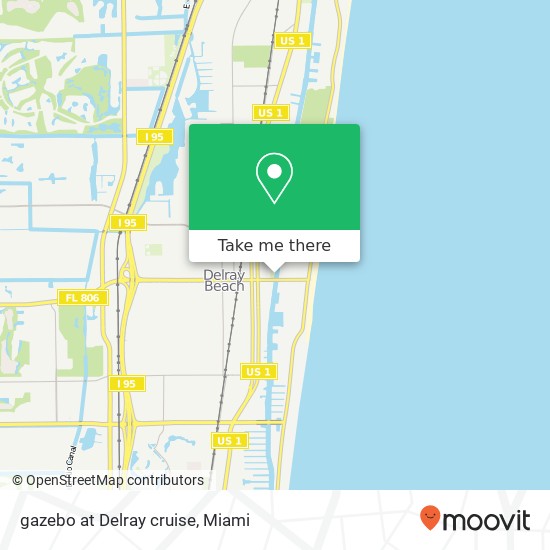 gazebo at Delray cruise map