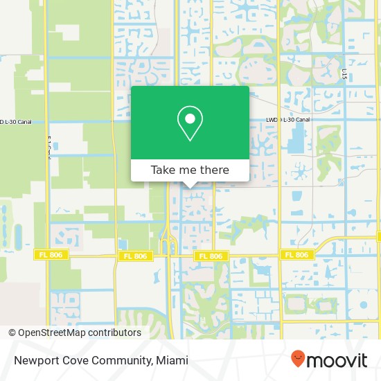 Newport Cove Community map