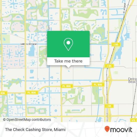 The Check Cashing Store map