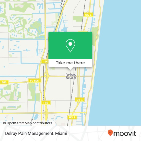 Delray Pain Management map