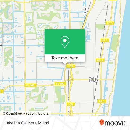 Lake Ida Cleaners map