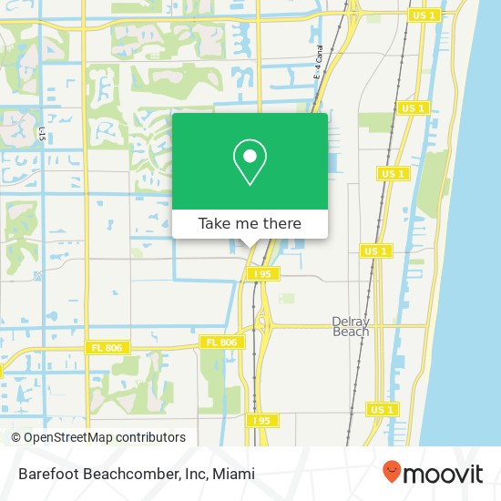 Mapa de Barefoot Beachcomber, Inc