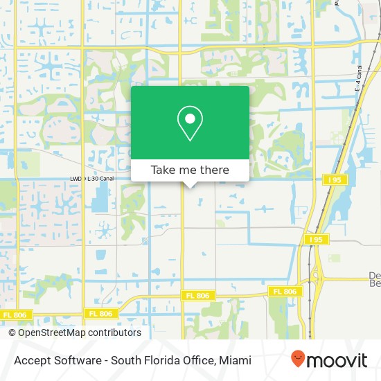 Mapa de Accept Software - South Florida Office