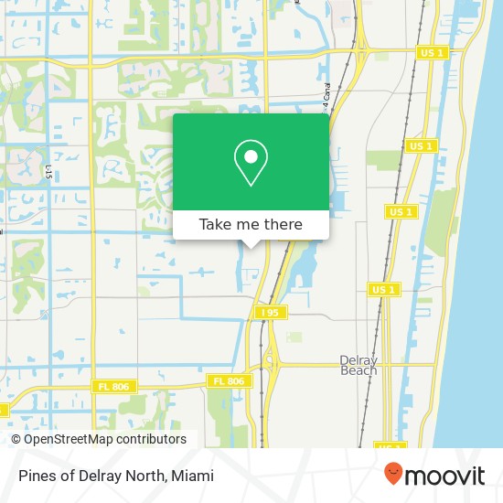 Mapa de Pines of Delray North