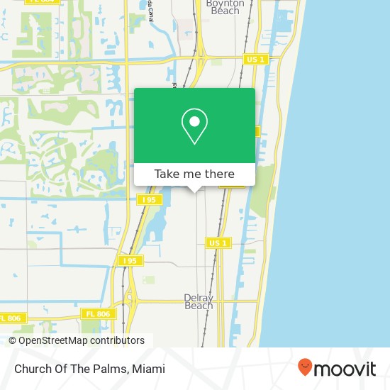 Church Of The Palms map