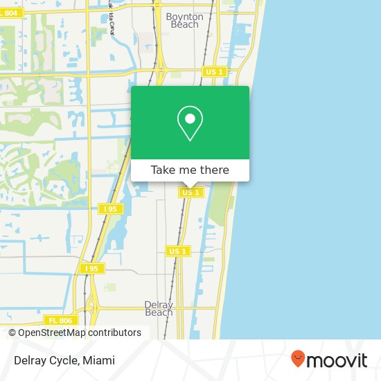 Delray Cycle map