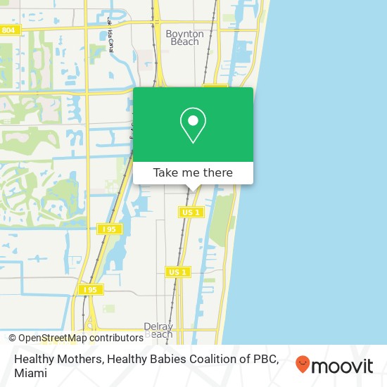 Healthy Mothers, Healthy Babies Coalition of PBC map
