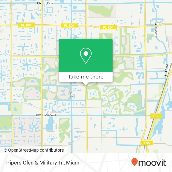 Pipers Glen & Military Tr. map