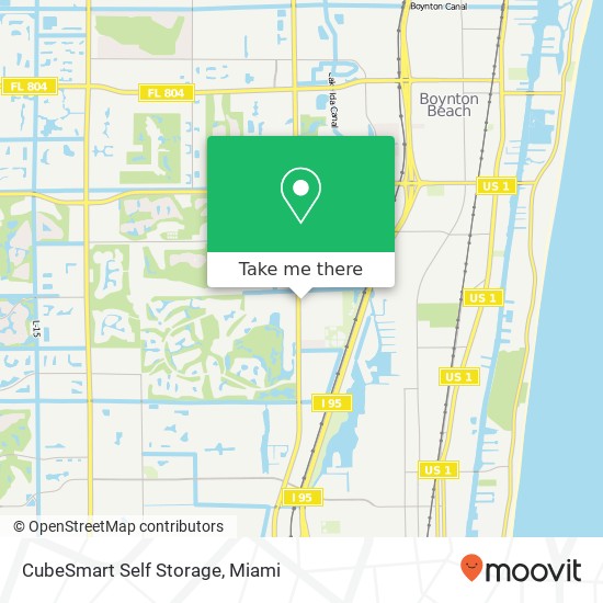 CubeSmart Self Storage map