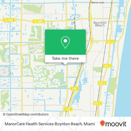 ManorCare Health Services-Boynton Beach map