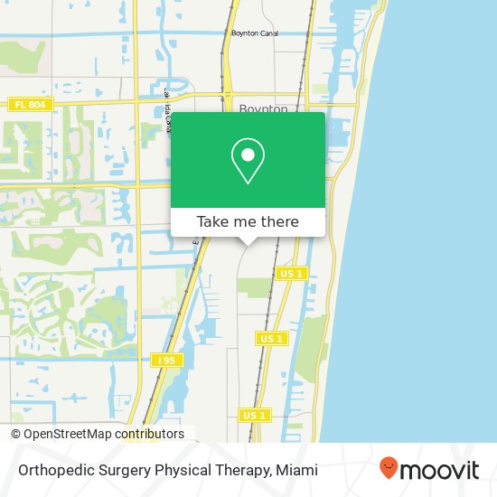 Orthopedic Surgery Physical Therapy map