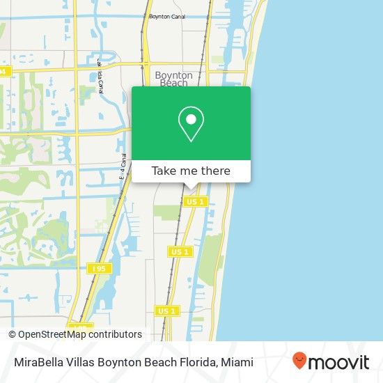 Mapa de MiraBella Villas Boynton Beach Florida