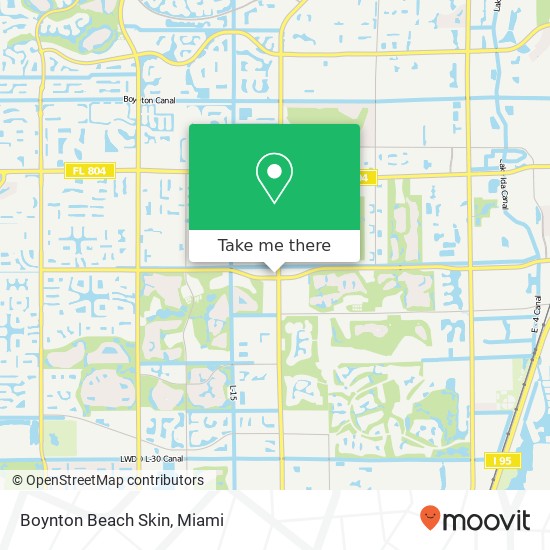 Mapa de Boynton Beach Skin