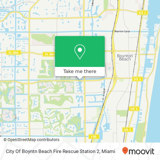 City Of Boyntn Beach Fire Rescue Station 2 map