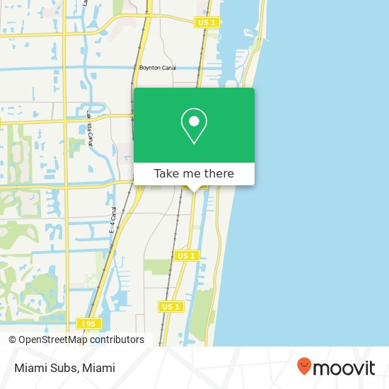 Miami Subs map