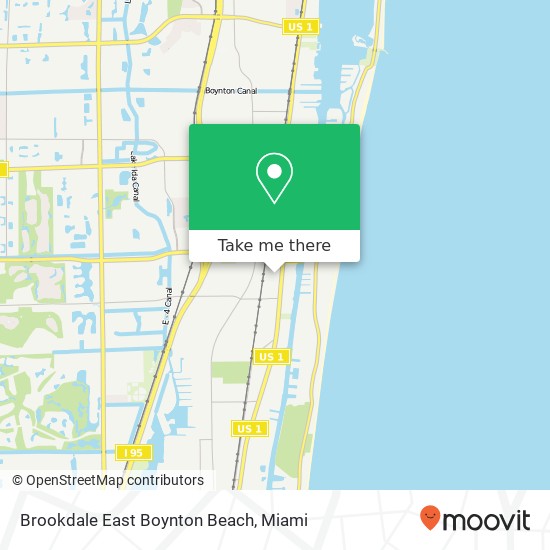 Brookdale East Boynton Beach map