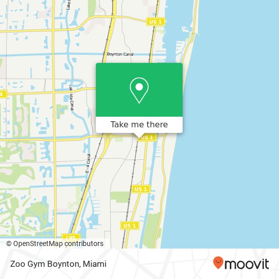 Mapa de Zoo Gym Boynton