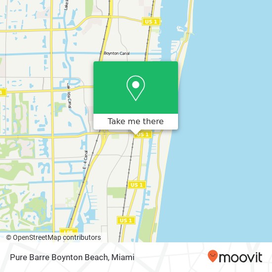 Mapa de Pure Barre Boynton Beach