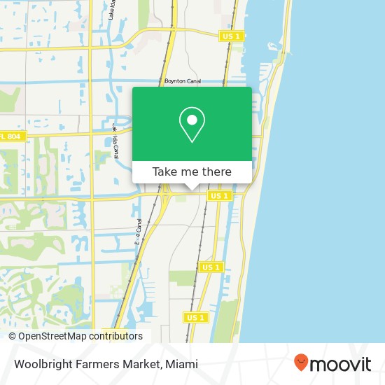 Mapa de Woolbright Farmers Market