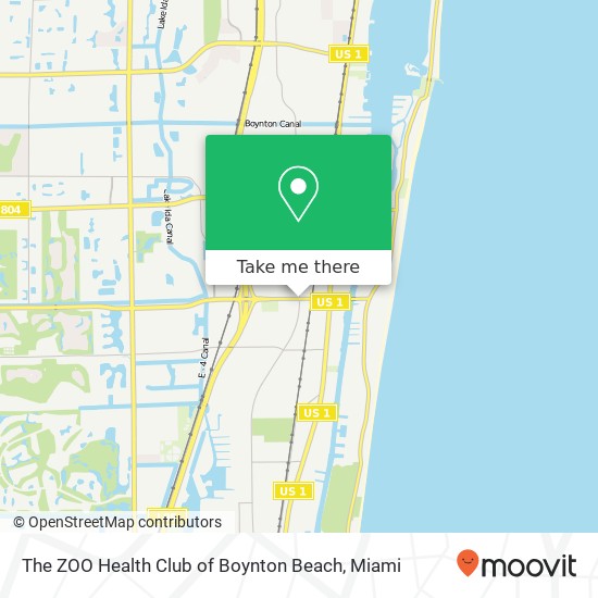 Mapa de The ZOO Health Club of Boynton Beach