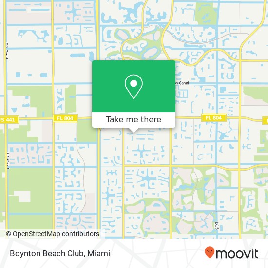 Mapa de Boynton Beach Club