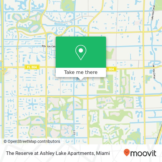 Mapa de The Reserve at Ashley Lake Apartments