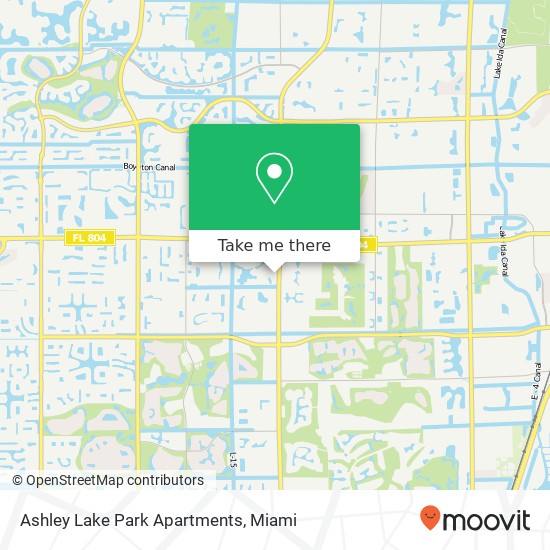 Mapa de Ashley Lake Park Apartments