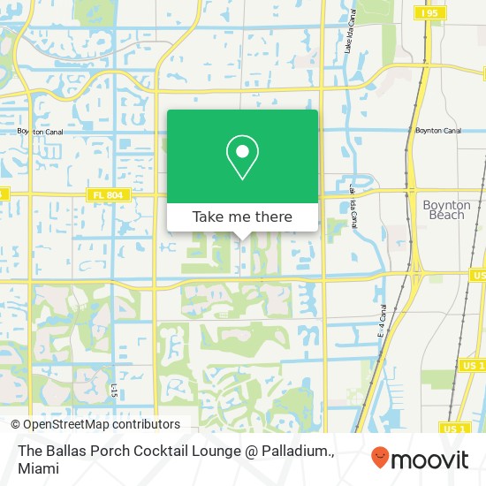 Mapa de The Ballas Porch Cocktail Lounge @ Palladium.