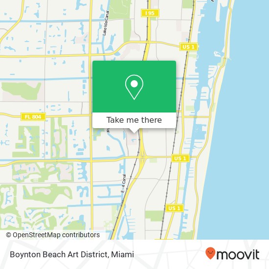 Boynton Beach Art District map