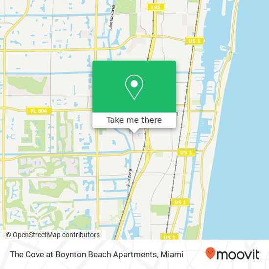 The Cove at Boynton Beach Apartments map