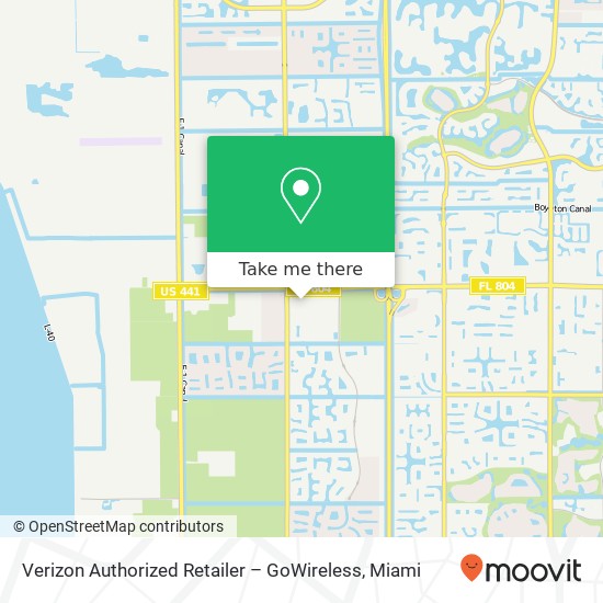 Mapa de Verizon Authorized Retailer – GoWireless