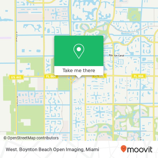 West. Boynton Beach Open Imaging map