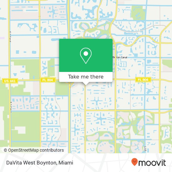 Mapa de DaVita West Boynton