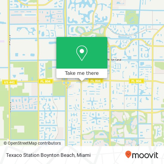 Texaco Station Boynton Beach map